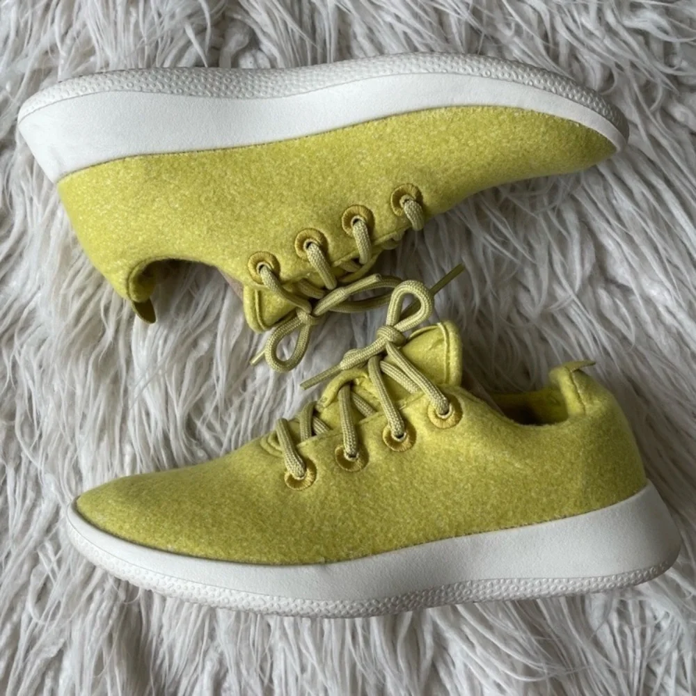 Allbirds | Elephant Grass Yellow Wool Runners Lace Up Low Top Sneakers s…